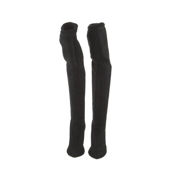 Preloved- Nina Ricci Suede Faux Fur Trim Boots-Sz 9 - Picture 3 of 3